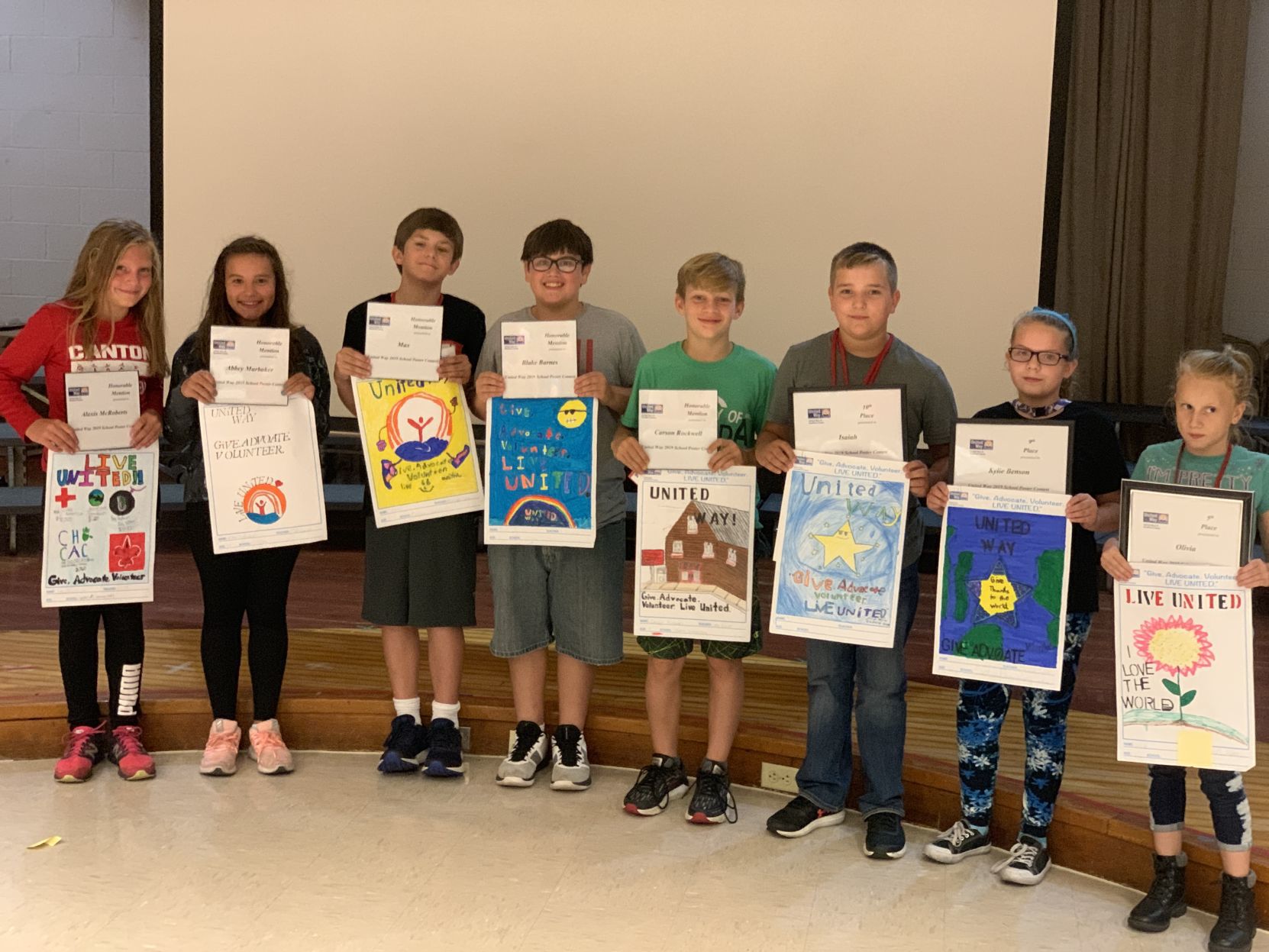United Way poster contest finalists recognized at Canton